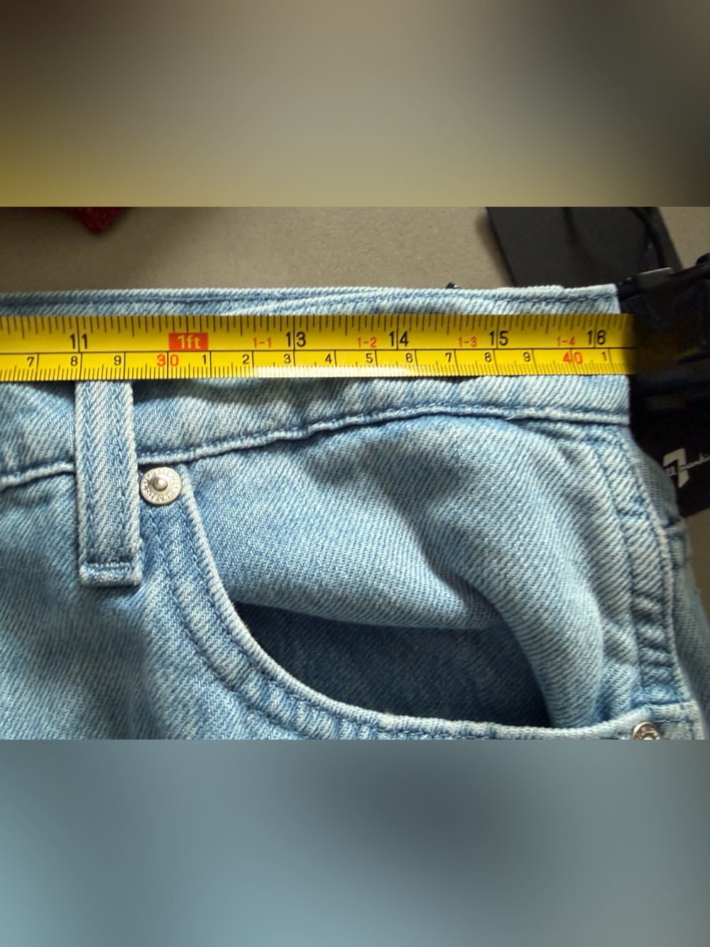 7 For All Mankind Modern Dojo Tailorless Buford Jeans High Rise Denim Women's 30 - Picture 9 of 9
